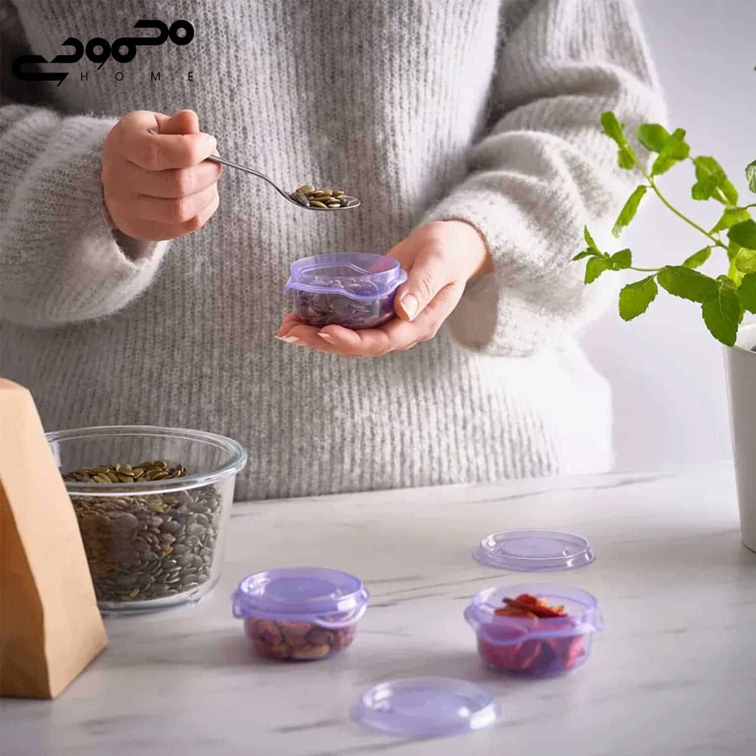 ست 3عددی ظروف نگهدارنده ایکیا مدل PRUTA