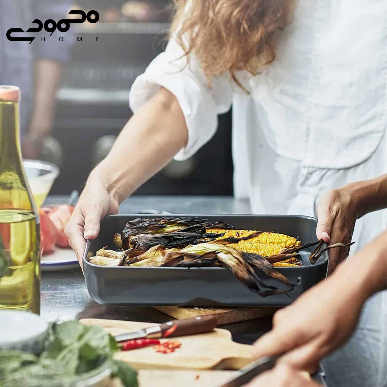 ست ۲ عددی ظرف فر و پذیرایی ایکیا مدل LYCKAD