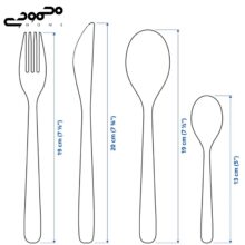 سرویس قاشق چنگال 4 نفره ایکیا مدل MOPSIG