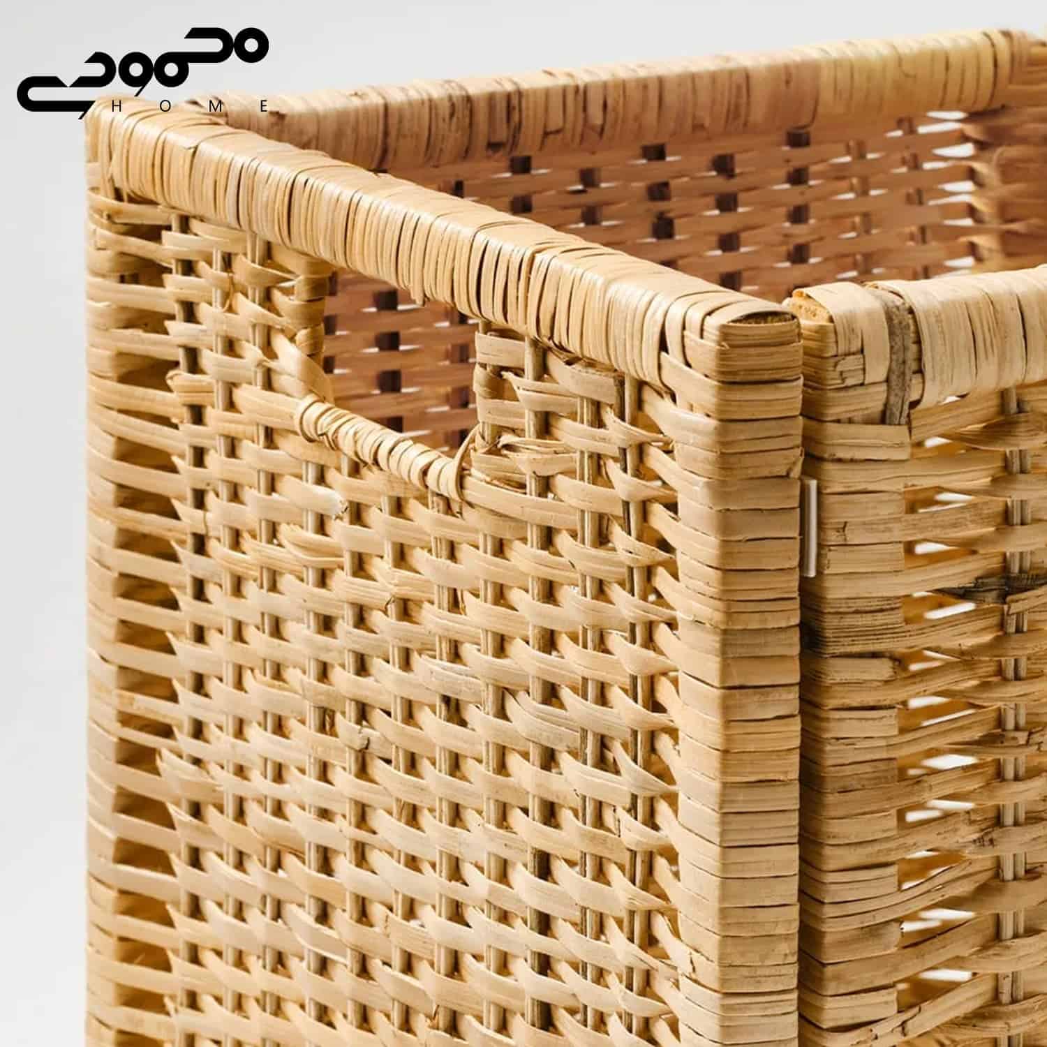 سبد حصیری ایکیا مدل BRANÄS، سبد نگهداری زیبا و مقاوم.