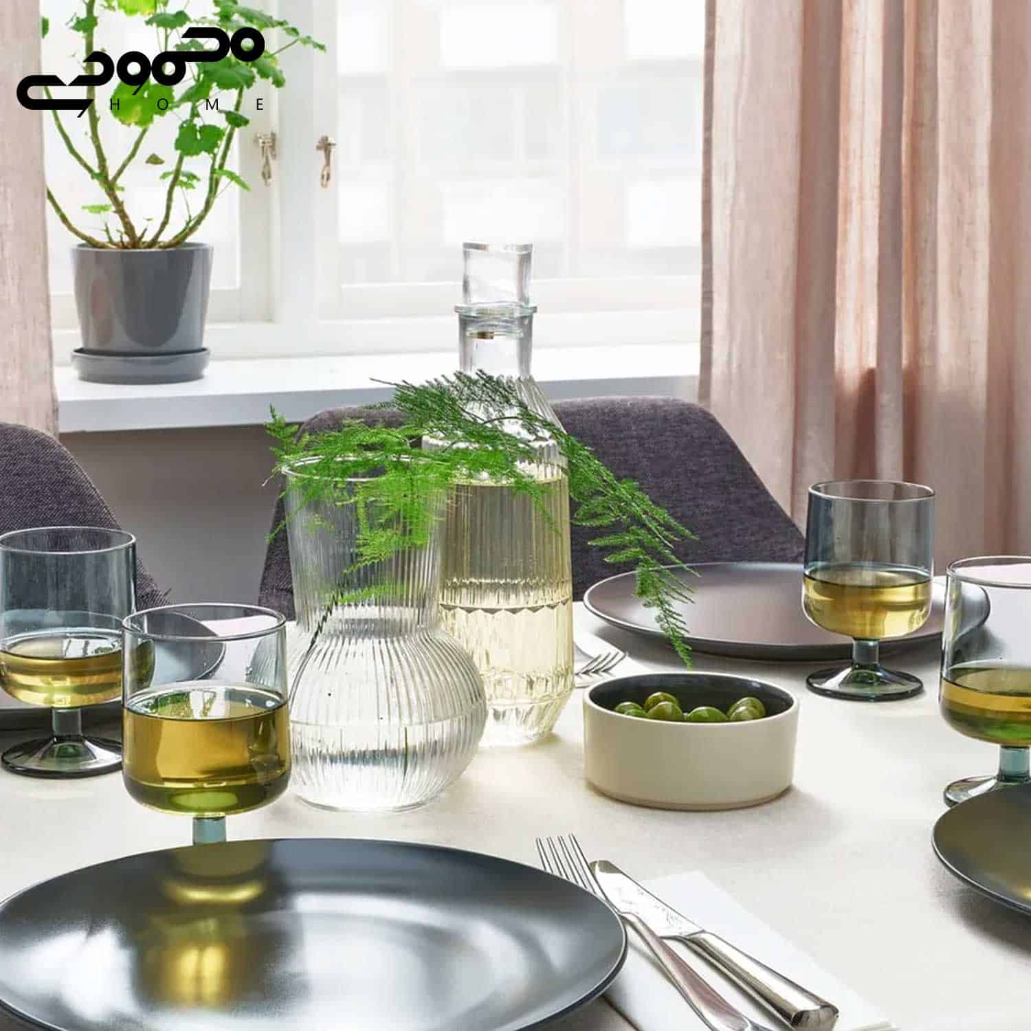جام شیشه‌ای ایکیا مدل OMBONAD