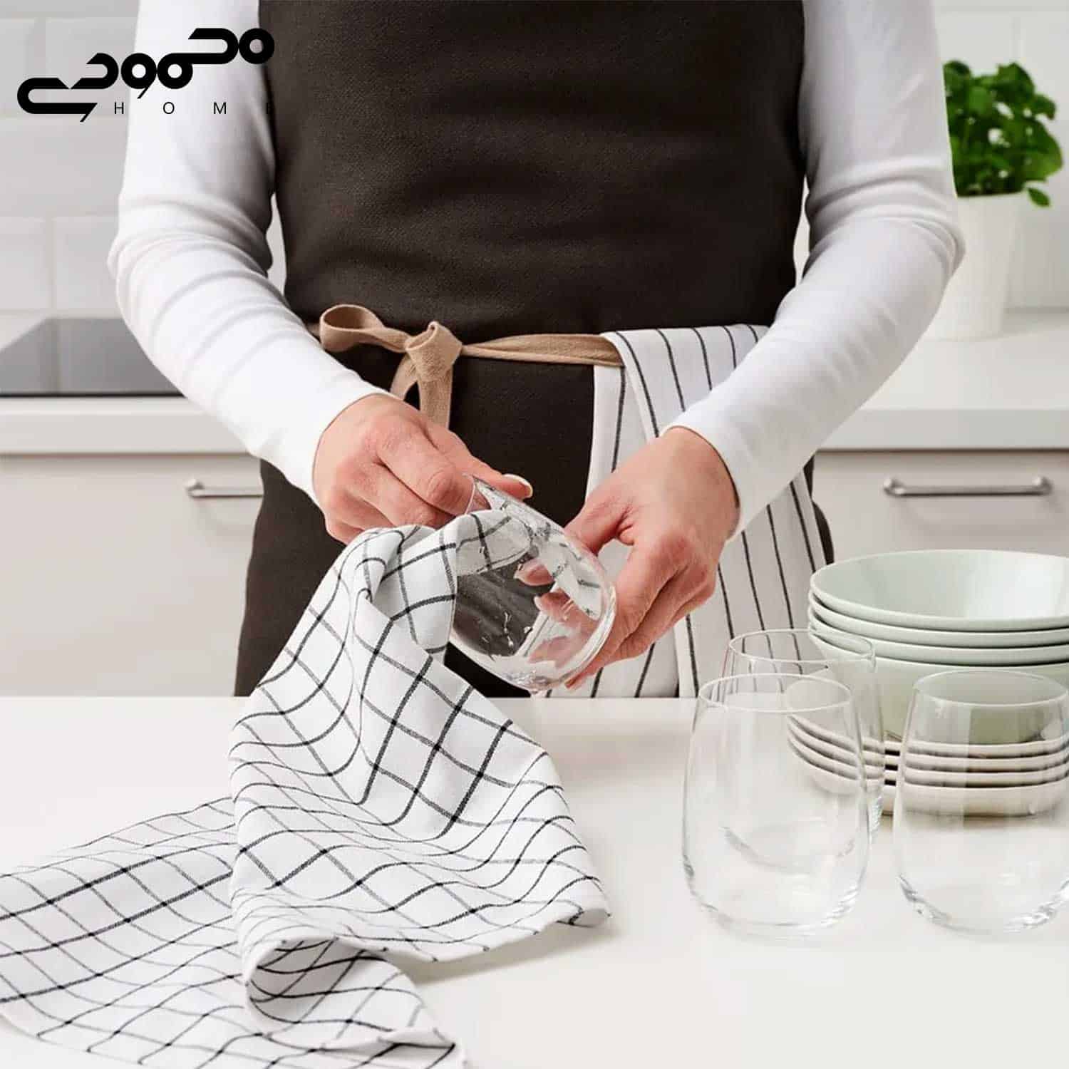 دستمال آشپزخانه ایکیا مدل RINNIG