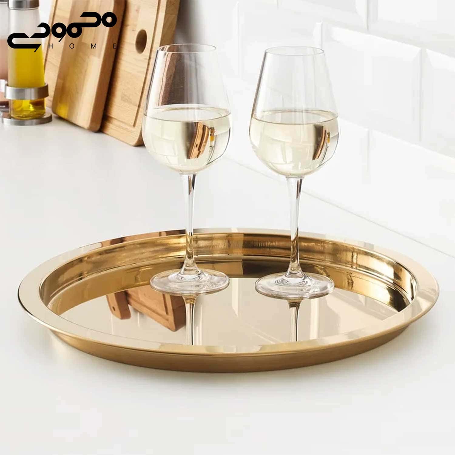 سینی طلایی ایکیا مدل GLATTIS