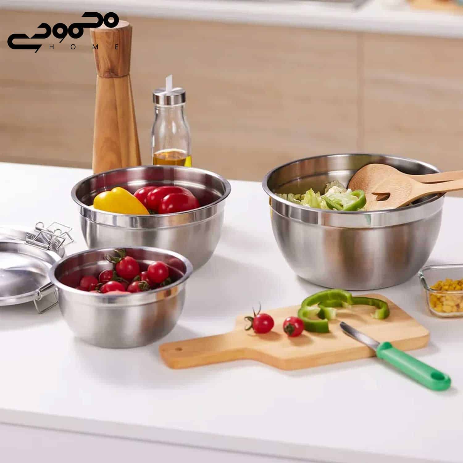 ست 3 عددی کاسه درب دار ایکیا مدل CIKLID