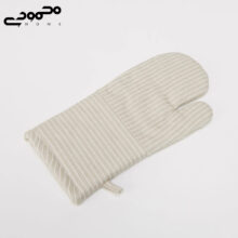 دستکش فر هوم سنتر مدل Twill Striped