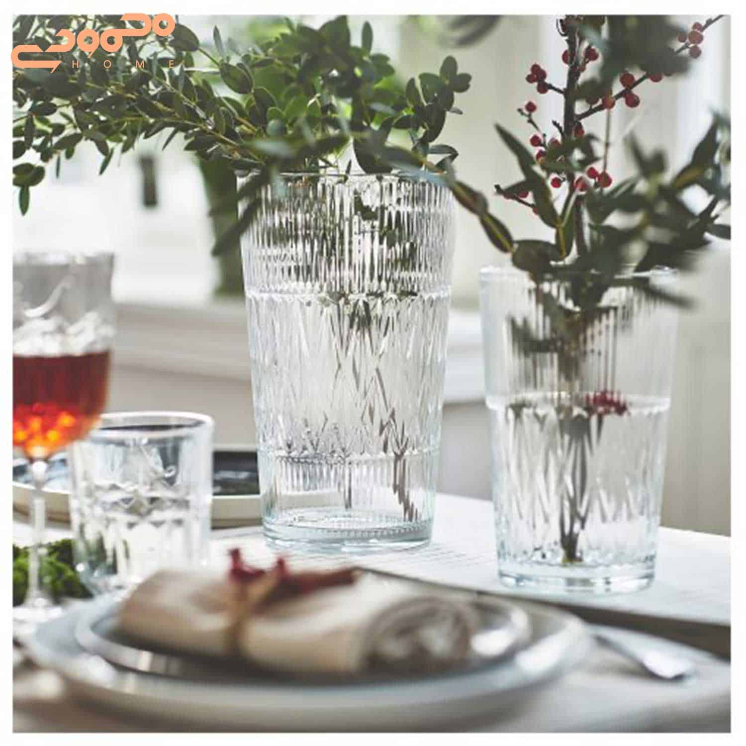گلدان کریستالی ایکیا مدلSMÄLLSPIREA
