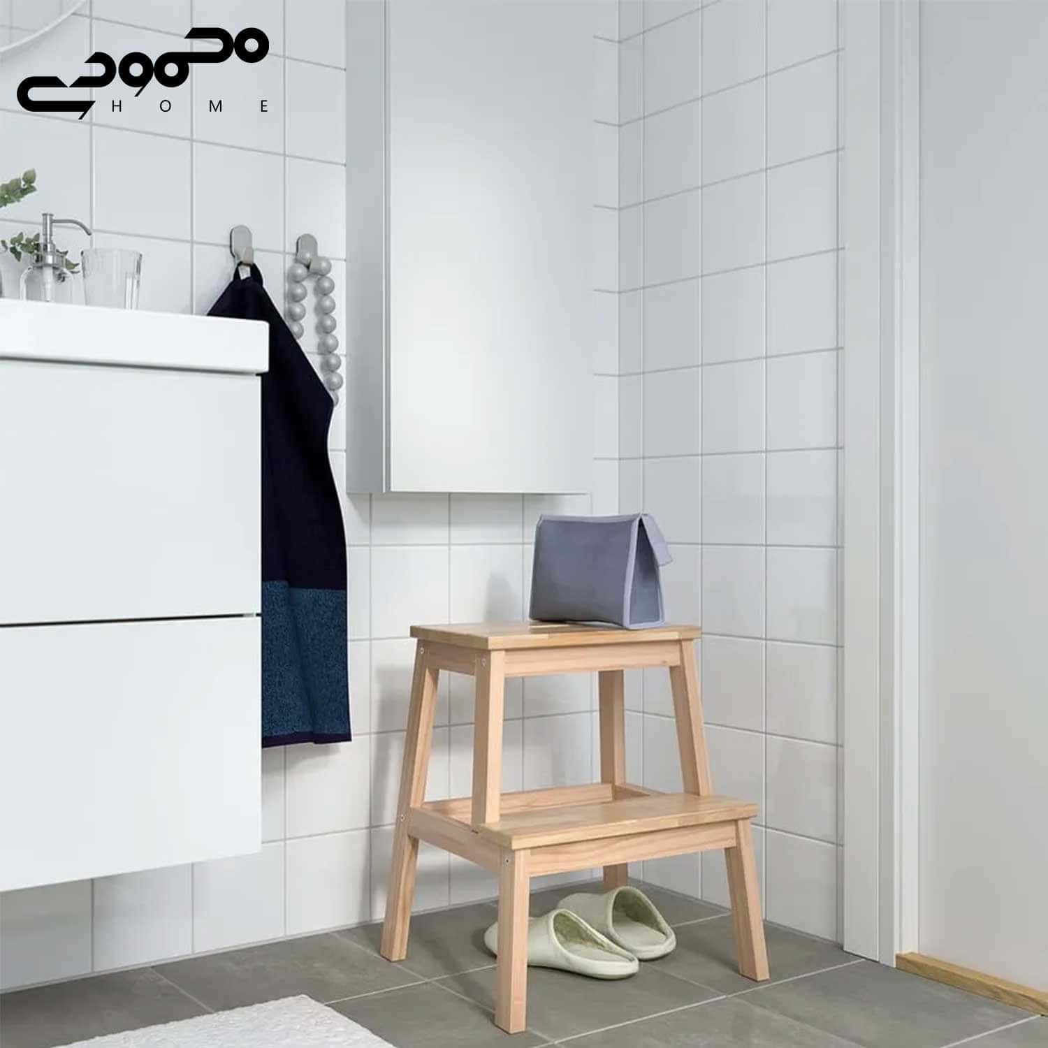 چهارپایه چوبی ایکیا مدل BEKVÄM