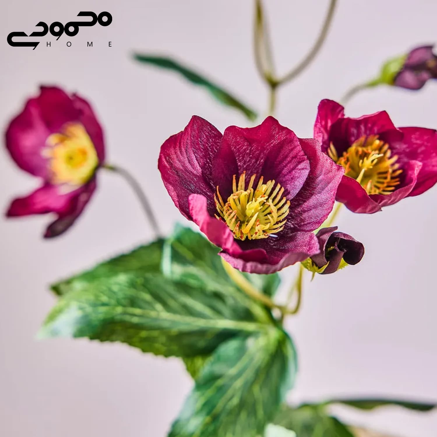 گل مصنوعی رز کریسمس مدل SMYCKA