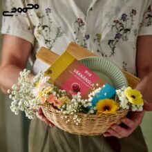 سبد حصیری ایکیا مدل SMÖRFISK
