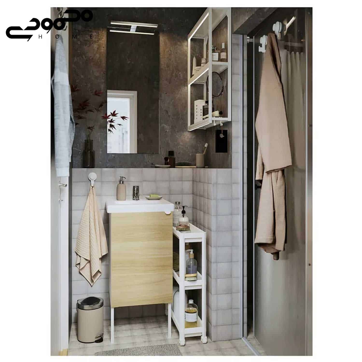 ترولی چرخ دار ایکیا مدل VESKEN