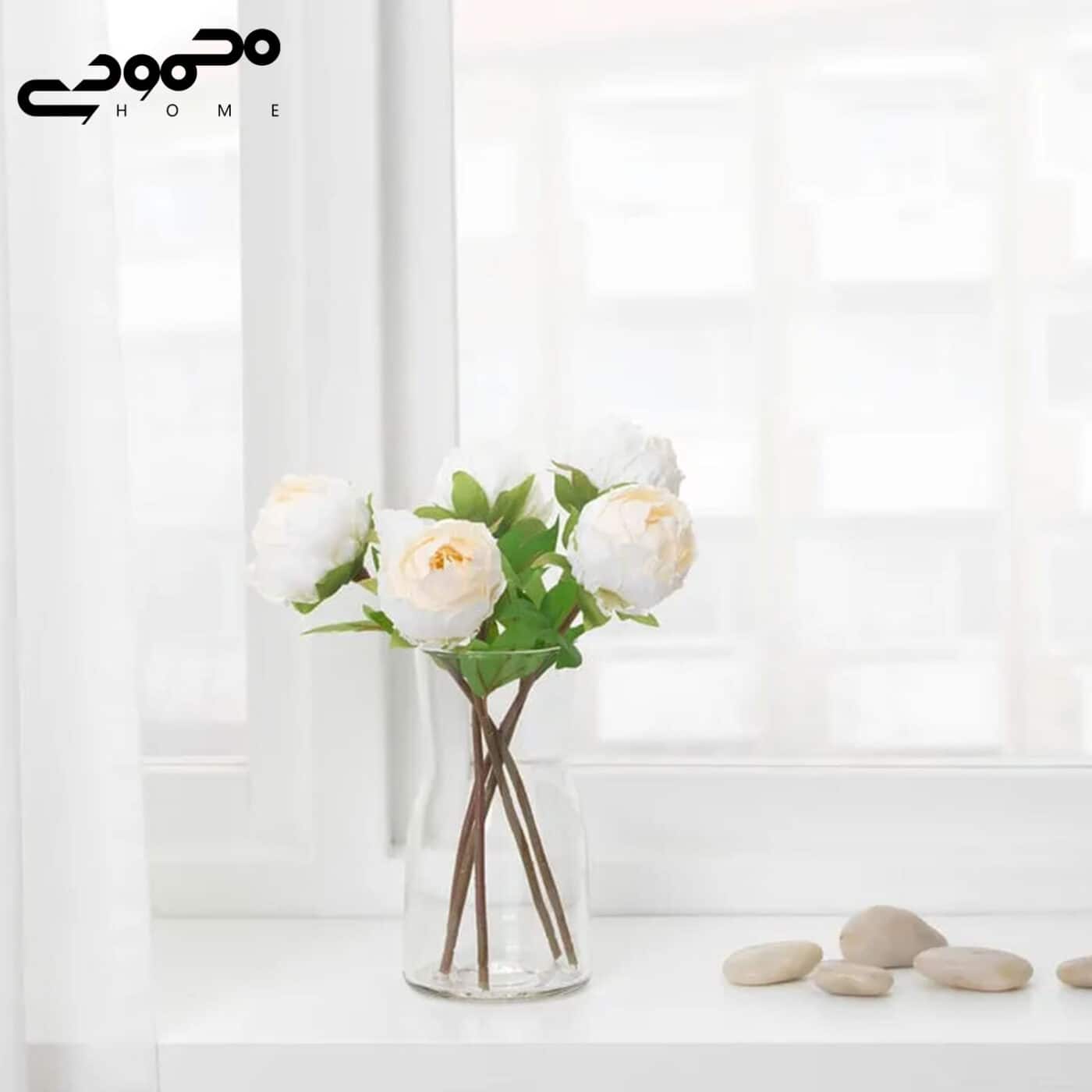 گل مصنوعی پیونی ایکیا مدل SMYCKA