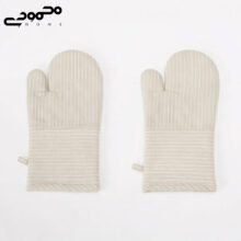 دستکش فر هوم سنتر مدل Twill Striped