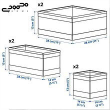 ست 3 عددی باکس نظم دهنده ایکیا مدل SKUBB
