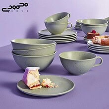 ست 3 تکه کاسه بشقاب و کاسه ایکیا مدل MOSSMAL