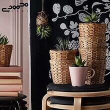 گلدان حصیری ایکیا مدل FRIDFULL