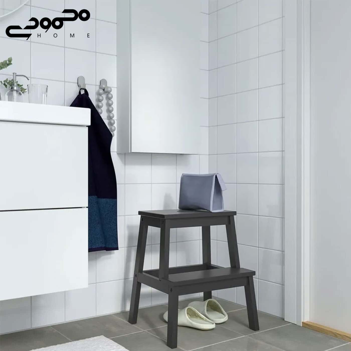 چهارپایه چوبی ایکیا مدل BEKVÄM
