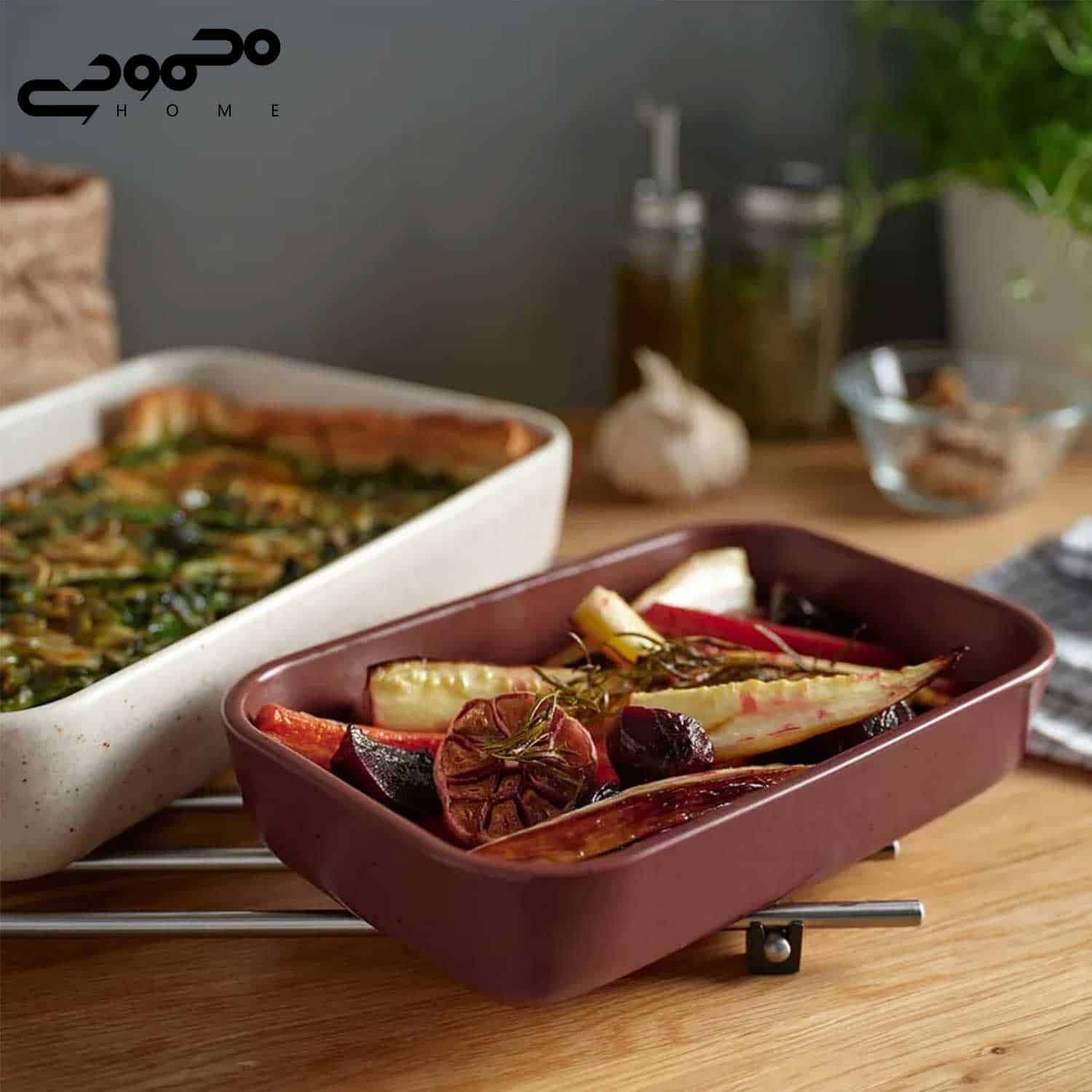 ست ۲ عددی ظرف فر و پذیرایی ایکیا مدل LYCKAD