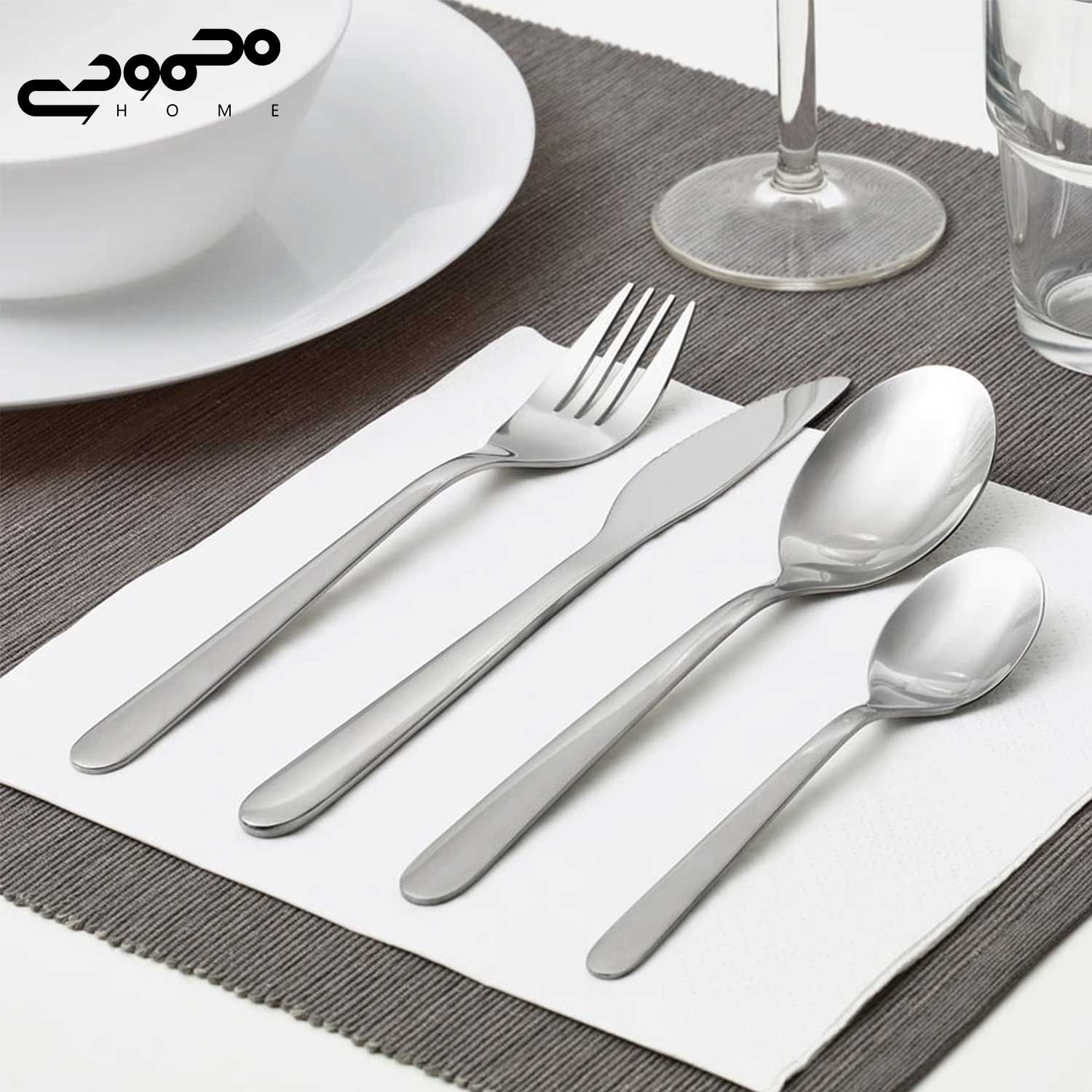 سرویس قاشق چنگال 4 نفره ایکیا مدل MOPSIG