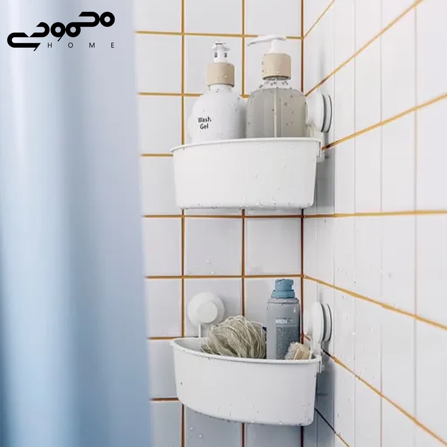 شلف کنج حمام ایکیا مدل TISKEN
