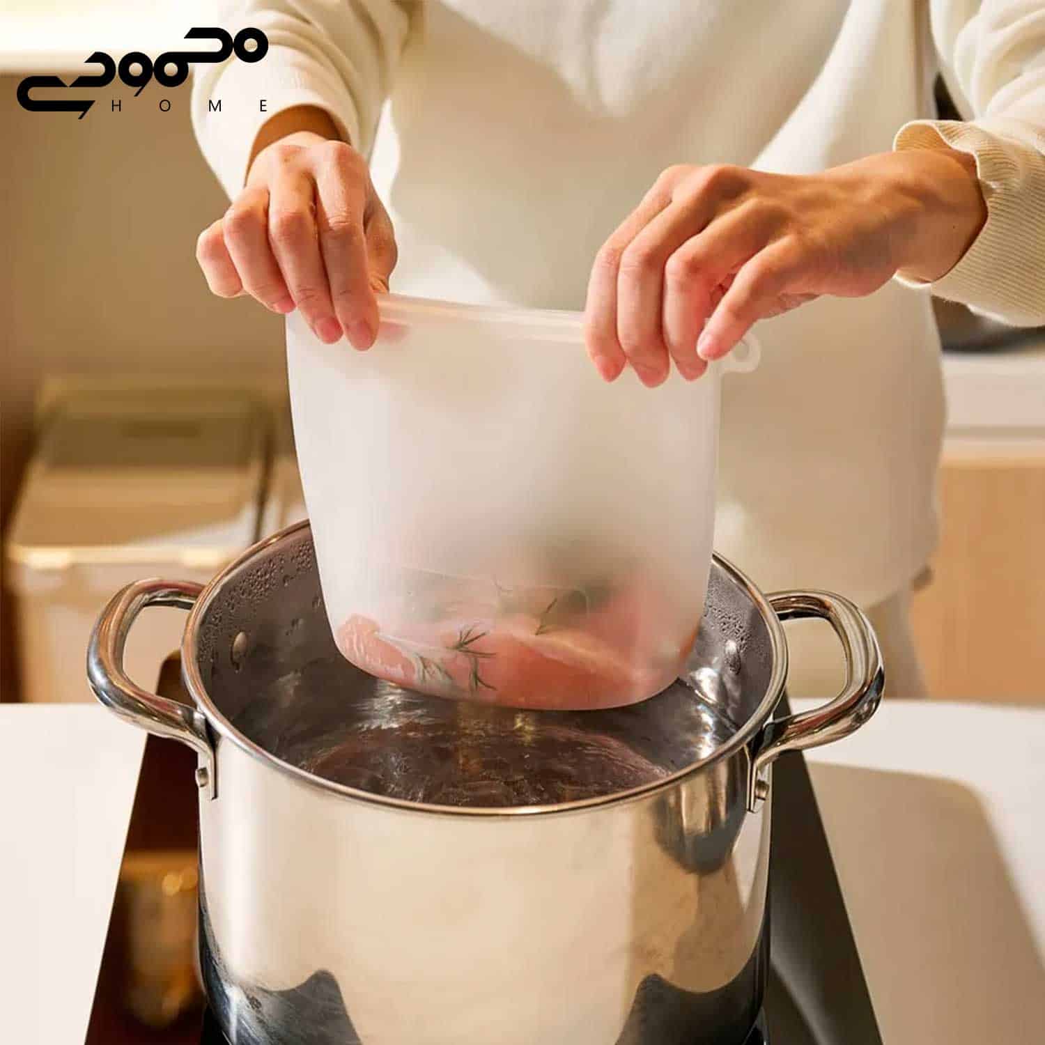 ست ۳ عددی کیسه زیپدار سیلیکونی ایکیا مدل FILFISK