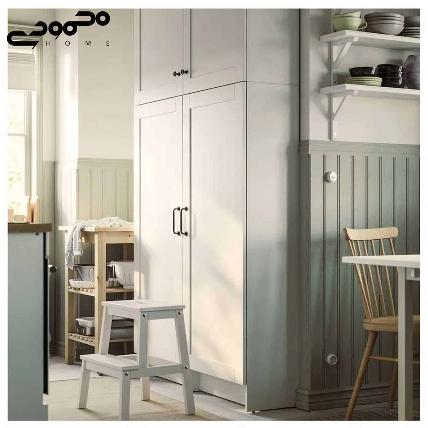 چهارپایه چوبی ایکیا مدل BEKVÄM