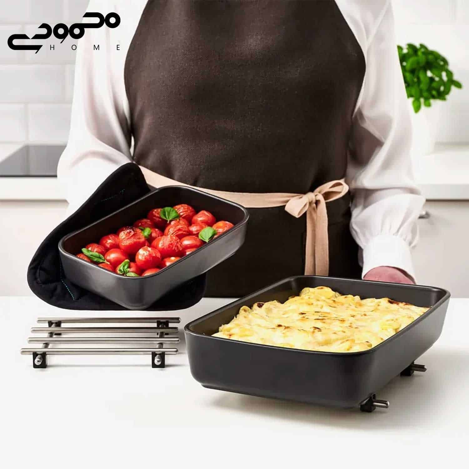 ست ۲ عددی ظرف فر و پذیرایی ایکیا مدل LYCKAD