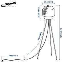 آباژور حصیری ایکیا مدل SINNERLIG